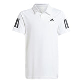 Adidas Boys' Club 3 Stripes Polo (White)