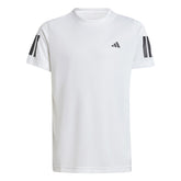 Adidas Boys' Club 3 Stripes Tee (White)