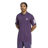 Adidas Club 3 Stripes Polo (M) (Aurora Plum)