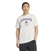 Adidas Heritage Tennis Graphic Tee (M) (Chalk White)
