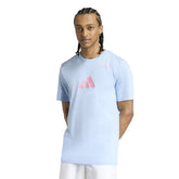 Adidas Padel Category Graphic Tee (M) (Glow Blue)