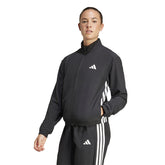 Adidas Train Essentials 3 Stripes Woven Jacket (W) (Black)