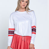 Lucky In Love Metallic Long Sleeve (Silver)