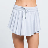 Lucky In Love High Waist All That Shimmers Skirt (Grey)