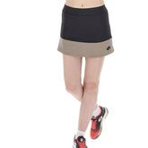 Lotto Superrapida Pickleball Vi Skirt (W) (Black/Tan)