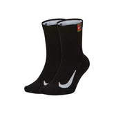 Nike Multiplier Crew Sock (2X) (Black)