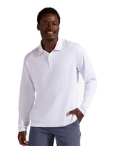 Bloquv Long Sleeve Polo (M) (White)