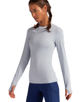 Bloquv 24/7 Long Sleeve Top (W) (Gray)