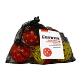 Gamma Two Tone Outdoor Training Pickleballs (6X) (Yellow/Red)