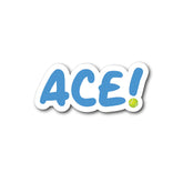 Tennis Ace Magnet (Blue)