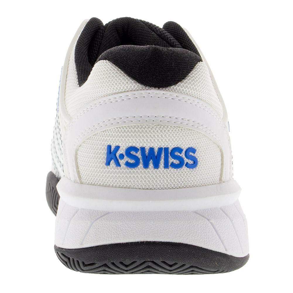 K- Swiss Men's Hypercourt Express Tennis Shoes White and Brilliant Blue