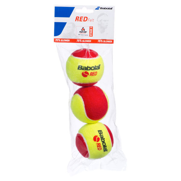 Prøv det hoppe Sammenligning Babolat Play And Stay Red Felt 3 Pack Tennis Balls – Tennis Inc