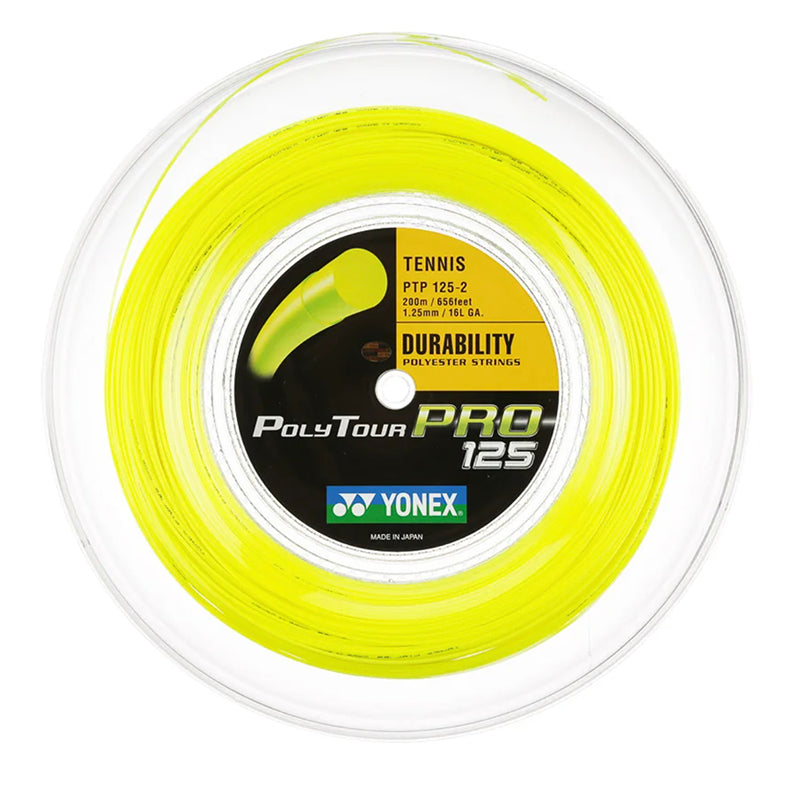 Yonex Poly Tour Pro 125 16L Reel 656' (Yellow)