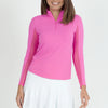 Solid Long Sleeve Mock Neck Top - 80000