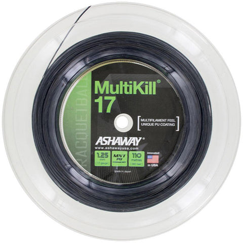 Ashaway Multikill 17G Raquetball Reel 360' (Black)