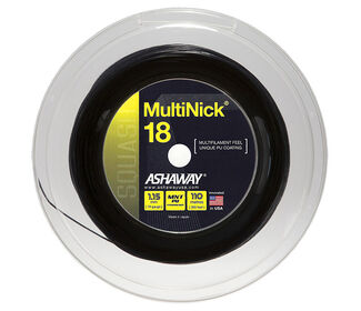 Ashaway Multinick Squash 18G Reel 360' (Black)