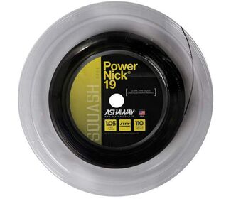 Ashaway Powernick 19G Squash Reel 360' (Black)