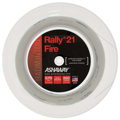 Ashaway Rally 21 Fire Badminton Reel 656' (White) Ashaway