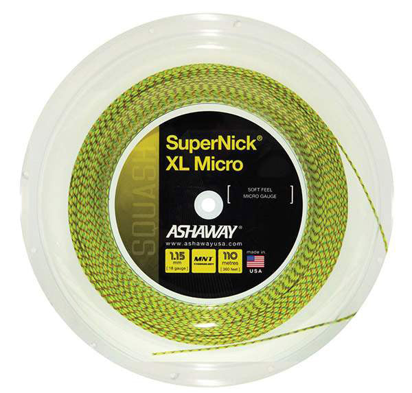 Ashaway Supernick Xl Micro 18G Reel 360' (Yellow)