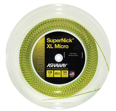 Ashaway Supernick Xl Micro 18G Reel 360' (Yellow)