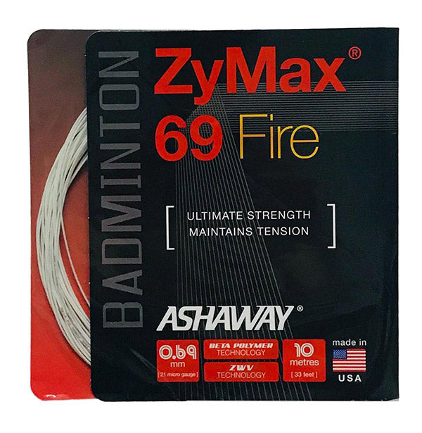 Ashaway Zymax 69 Fire Badminton (White)