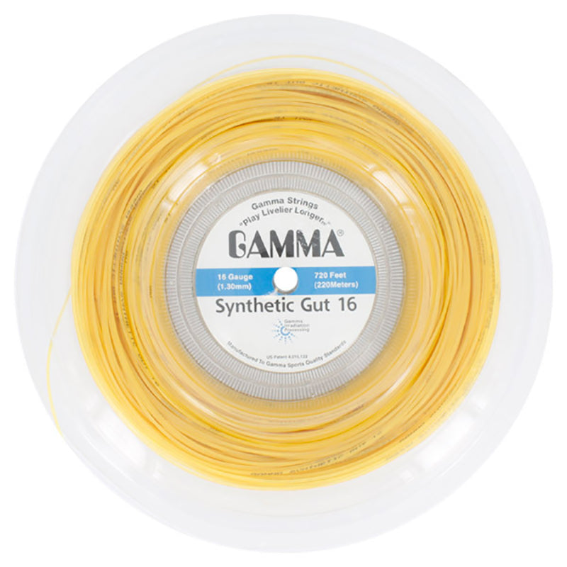 Gamma Synthetic Gut Reel 720' (Gold) Gamma