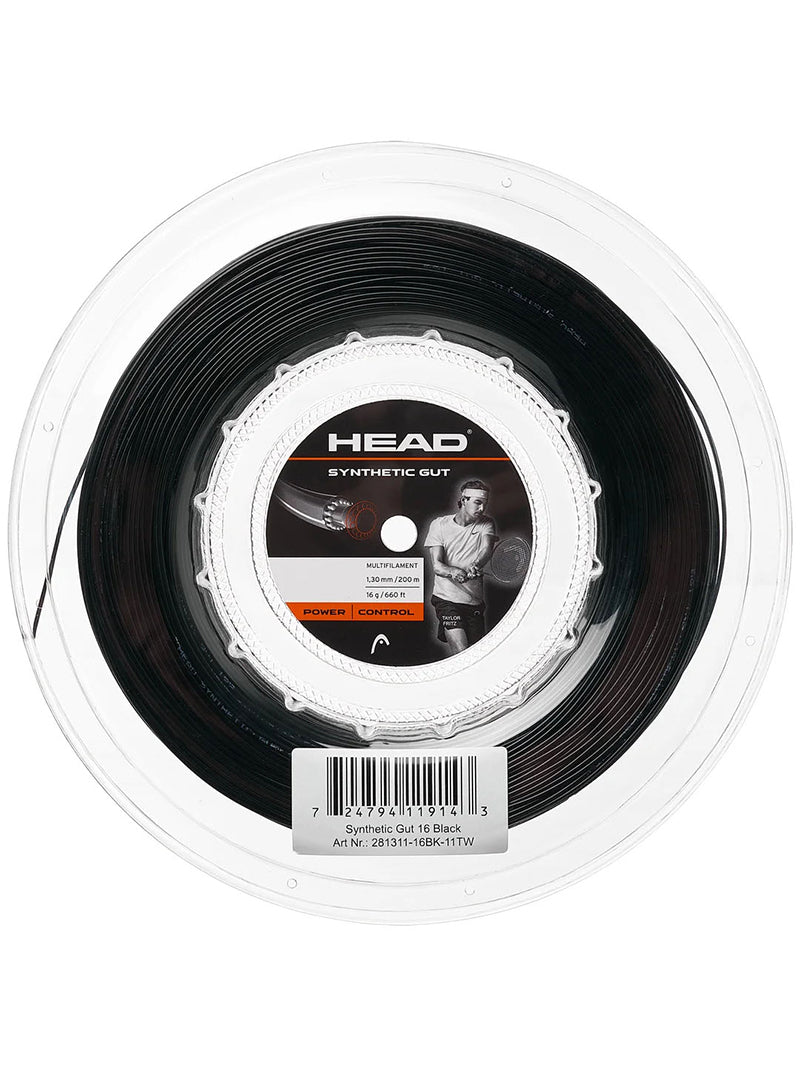 Head Synthetic Gut 16G Reel 660' (Black) HEAD
