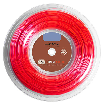 Luxilon Element Ir 125 16L Reel 660' (Red)