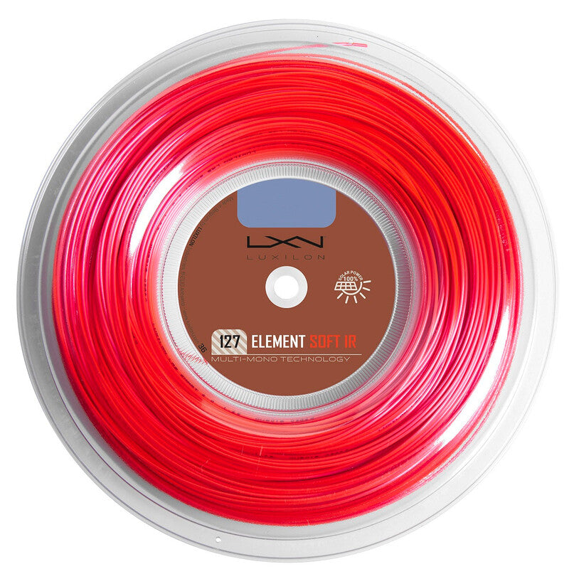 Luxilon Element Ir 125 16L Reel 660' (Red)
