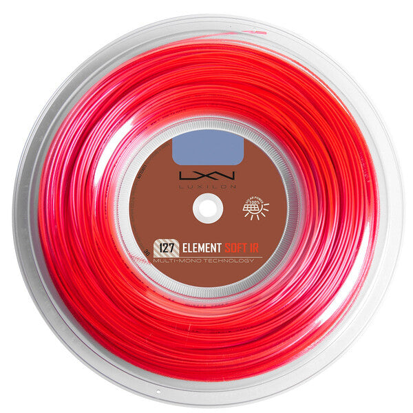 Luxilon Element Ir 125 16L Reel 660' (Red)
