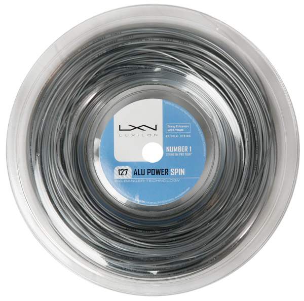 Luxilon Alu Power Spin 127 16G Reel 726' (Silver) Luxilon