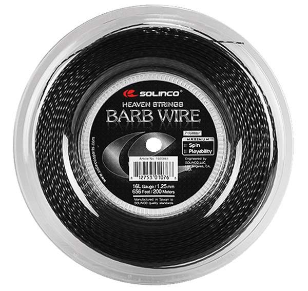 Solinco Barb Wire Reel 656' (Black) Solinco