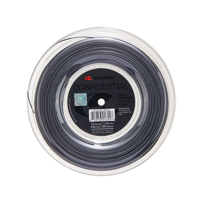 Solinco Confidential Reel 656' (Dark Silver) Solinco