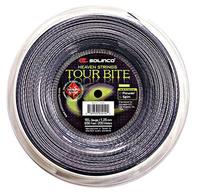 Solinco Tour Bite Diamond Rough Reel 656' (Silver)