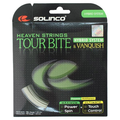 Solinco Tour Bite 16L + Vanquish 16G Hybrid Solinco