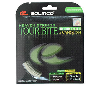 Solinco Tour Bite 17G + Vanquish 16G Hybrid