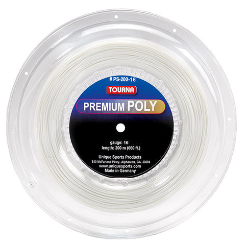 Tourna Premium Poly Reel 660' (White)