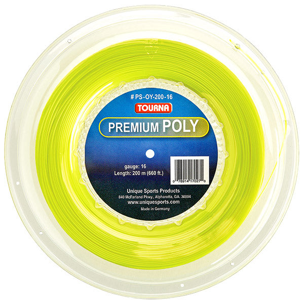Tourna Premium Poly Reel 660' (Yellow) Tourna
