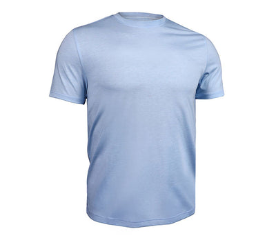 2Undr All Day Crew Tee (M) (Heathered Light Blue)