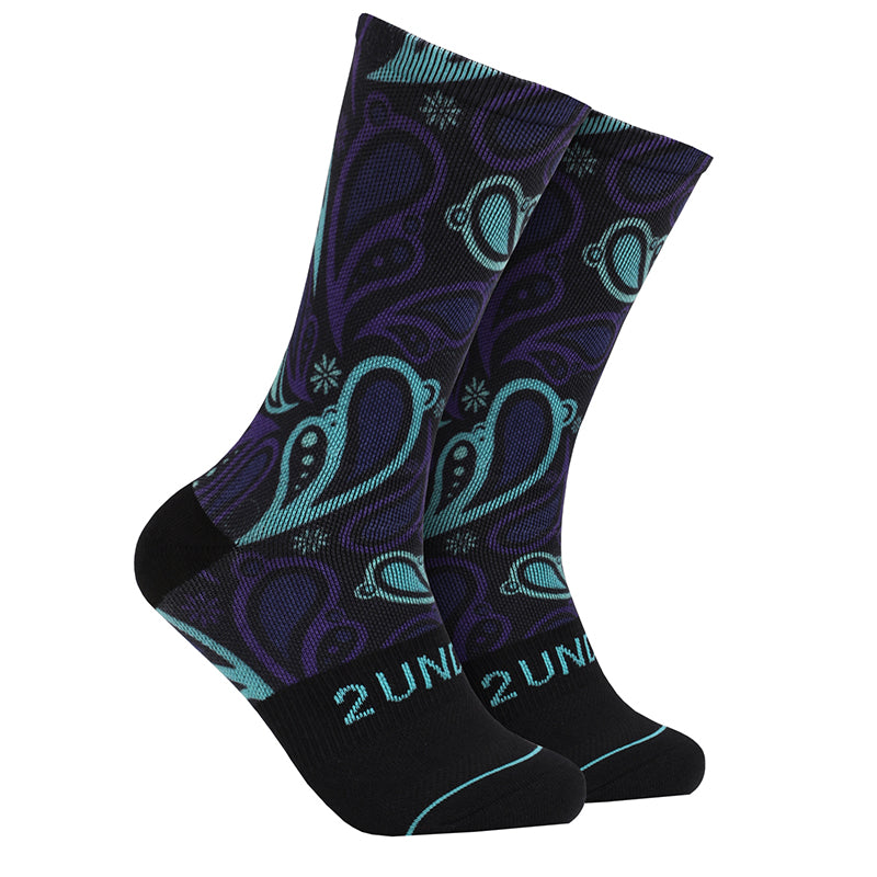 2Undr Flex Crew Sock (Peacock Paisley)