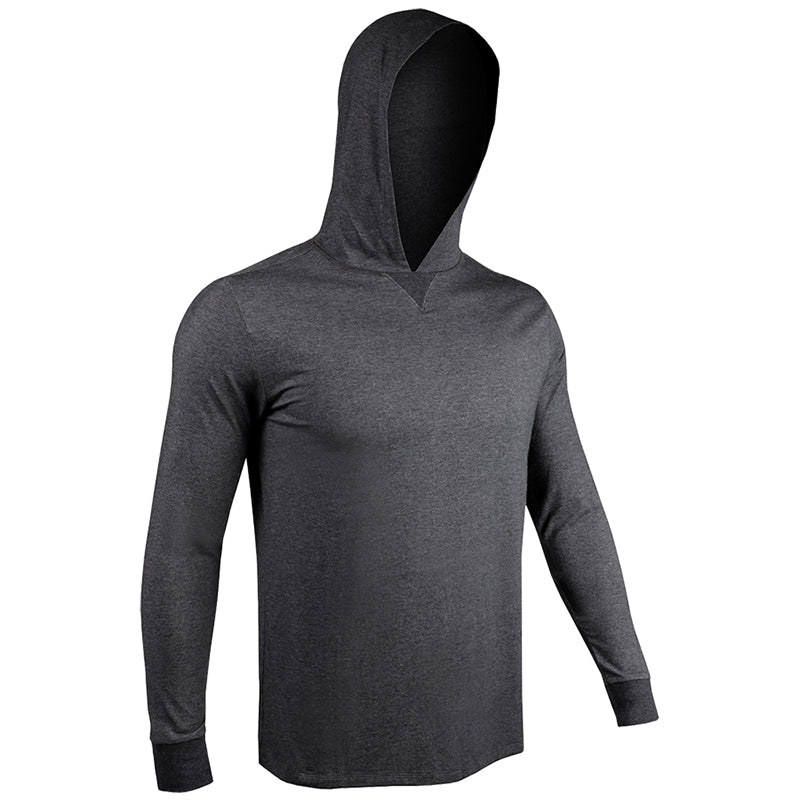 2Undr Long Sleeve Hooded Tee (Charcoal)