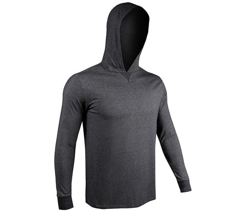 2Undr Long Sleeve Hooded Tee (Charcoal)