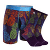 2Undr Swing Shift Brief Sock Pack (Pina Colada)