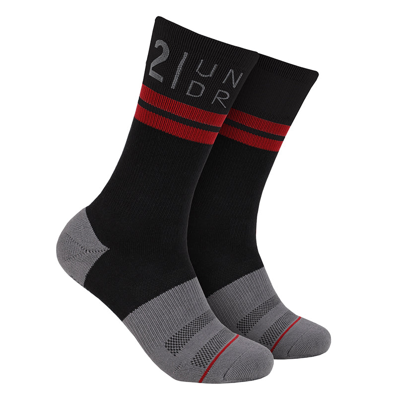 2Undr Sport Crew Sock (Black)