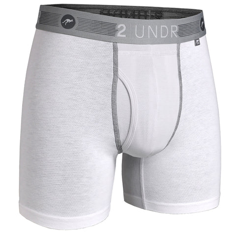 2Undr Flow Shift Boxer Brief (White)