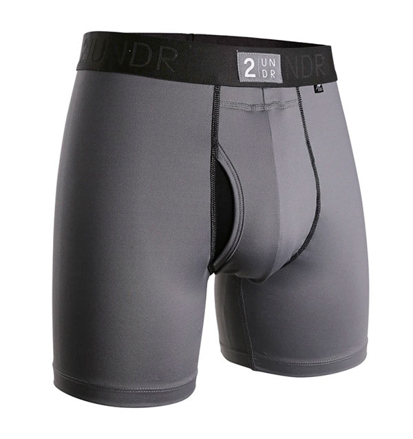2Undr Power Shift Boxer Brief (Grey)