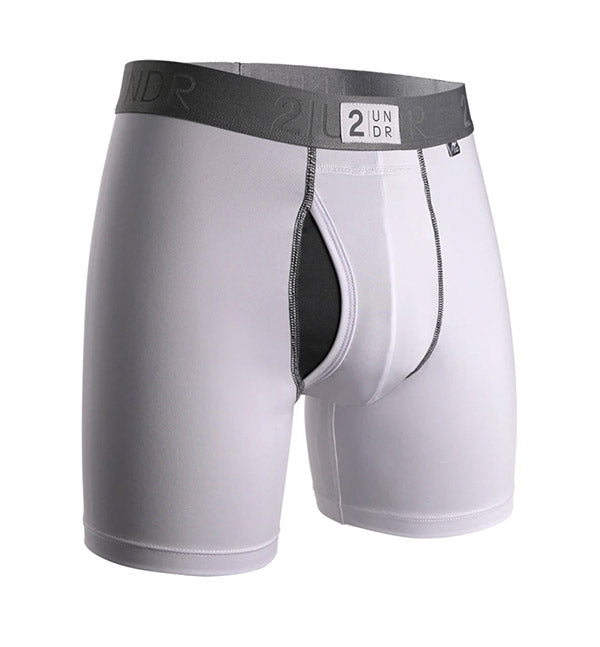 2Undr Power Shift Boxer Brief (White)