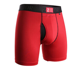 2Undr Power Shift Boxer Brief (Crimson)