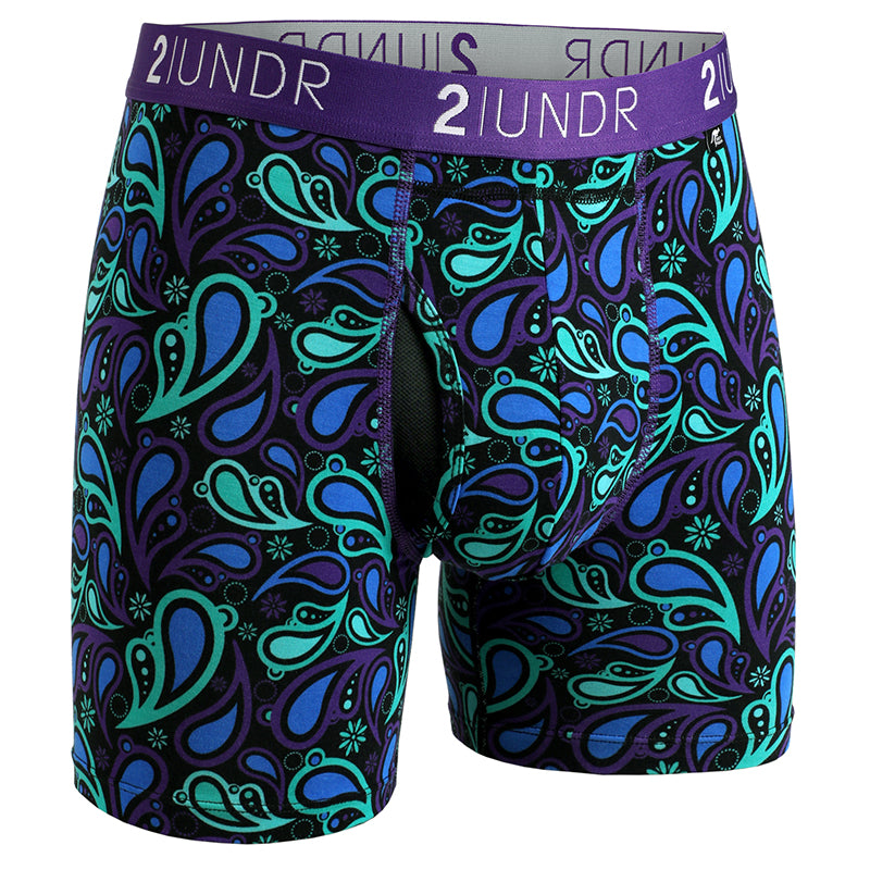 2Undr Swing Shift Boxer Brief (Peacock Paisley)