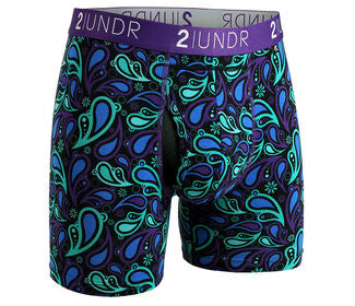 2Undr Swing Shift Boxer Brief (Peacock Paisley)